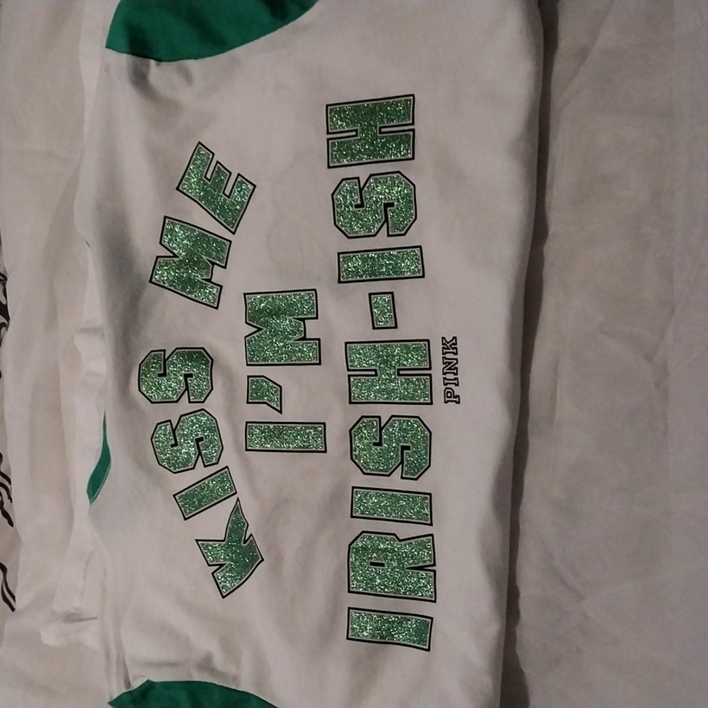 NWT PINK KISS ME IM IRISH-ISH WITH BRALETTE